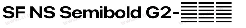 SF NS Semibold G2字体转换